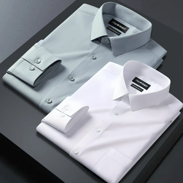 Pack of 2 Premium Satin Shirt for Man (Pista and White)
