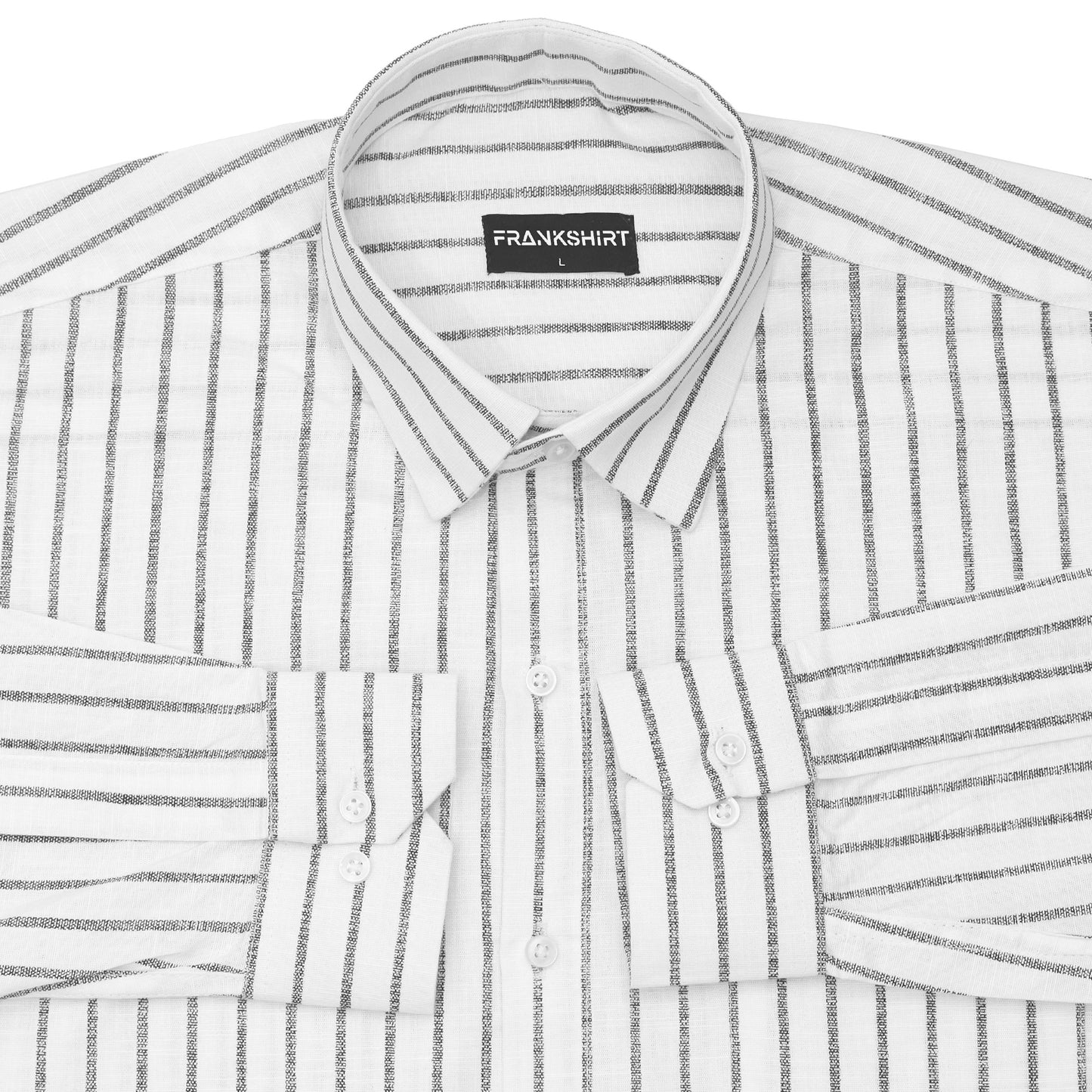 Ivory Ink Pinstripe Linen Shirt