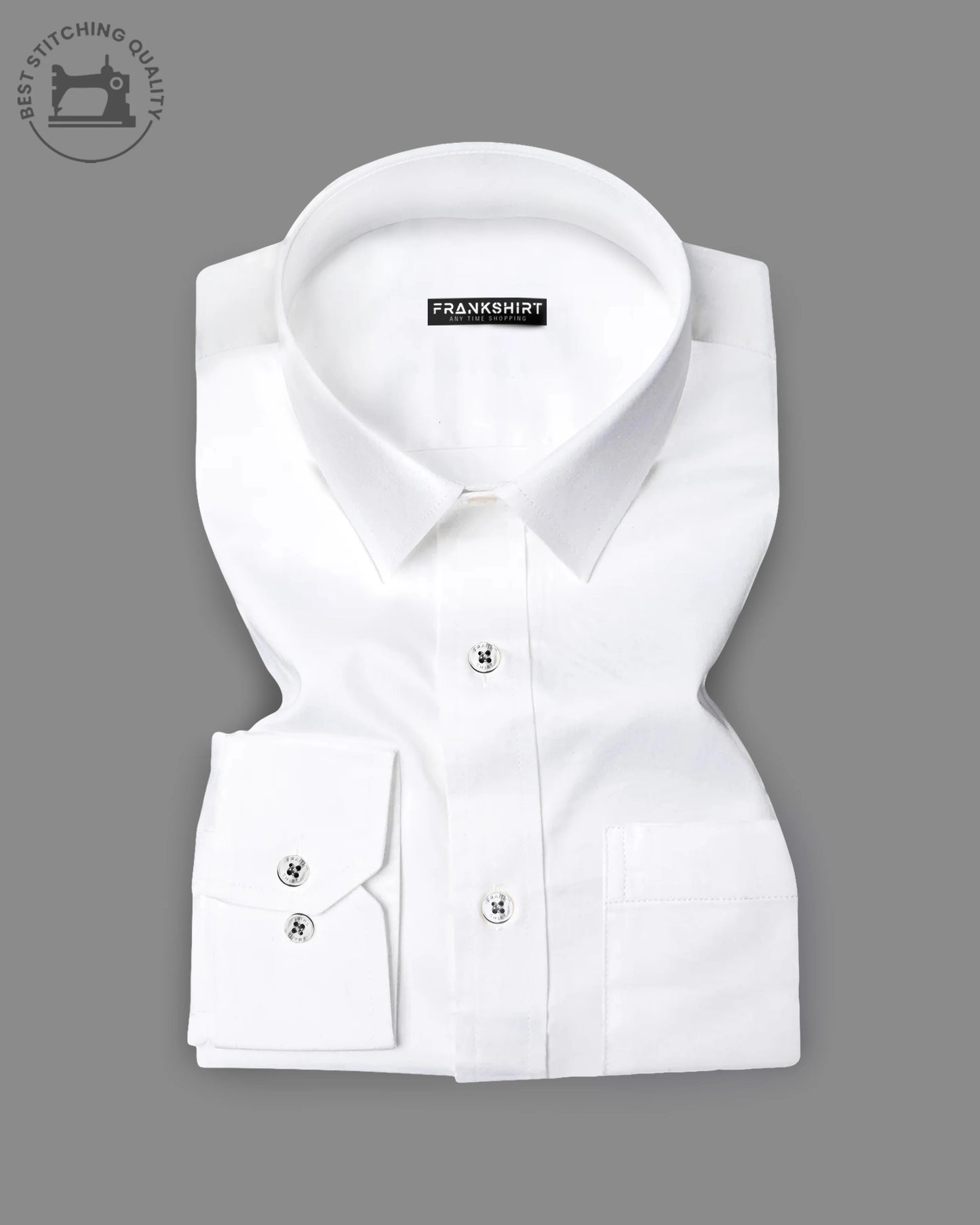 Pack of 2 Premium Cotton Shirt for Man (Navy Blue Check and White)