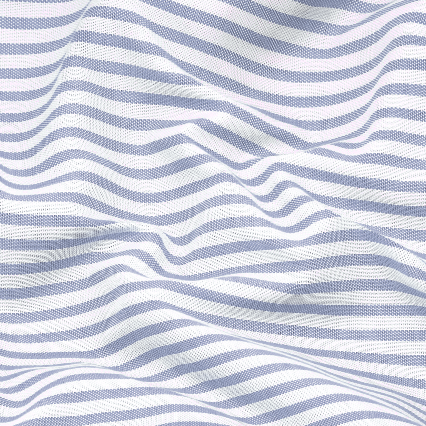 New Silver Stripe Down Button Oxford Cotton Shirt (FS049)