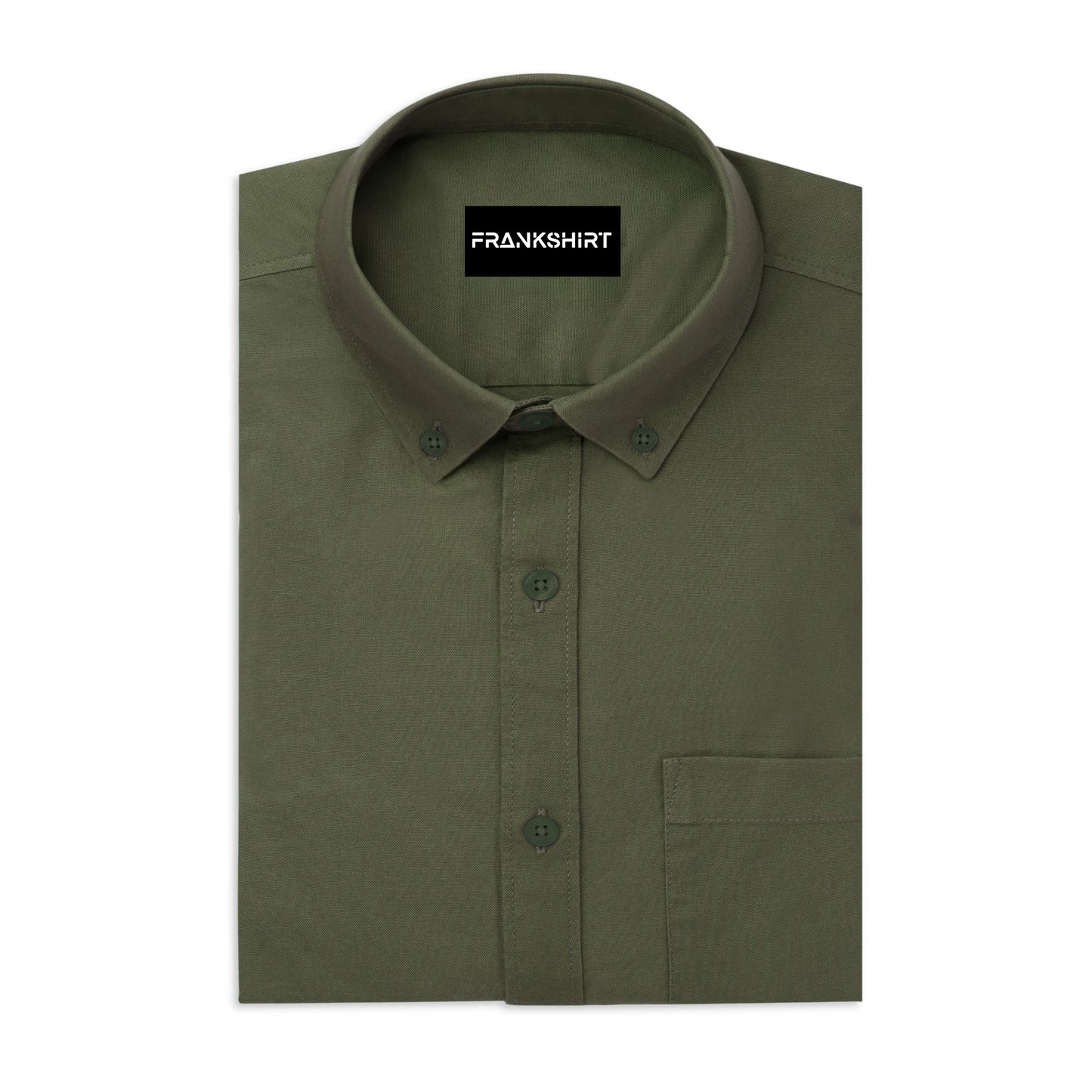 Olive Green Northface Shirt for Man