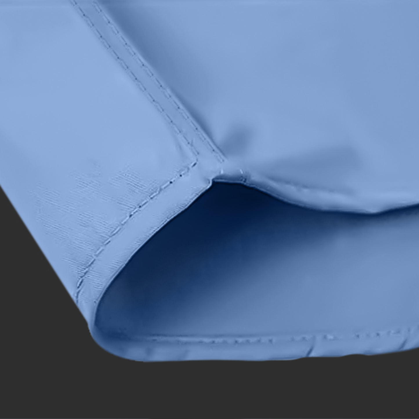 Premium Cotton Solid Shirt with White Stripe for Man (Denim Blue)