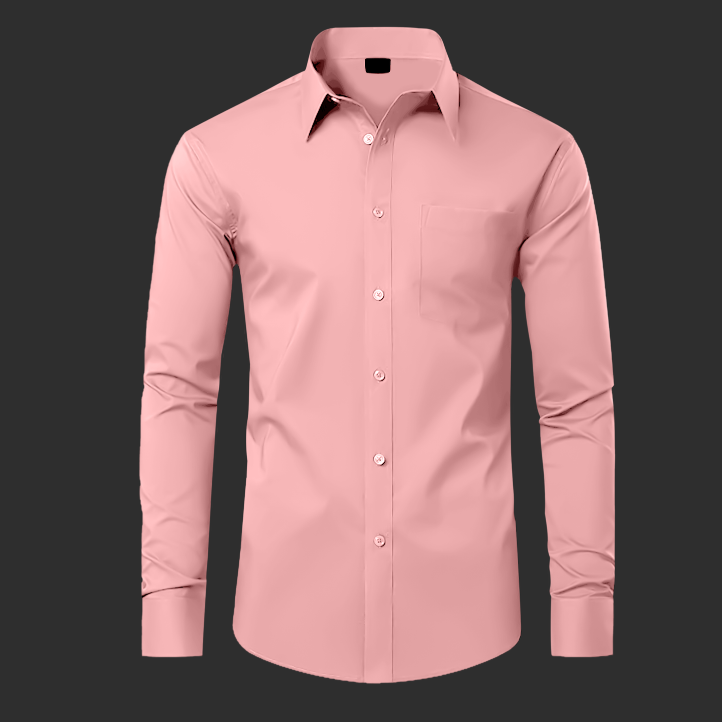 Premium Satin Solid Shirt for Man (Peech)