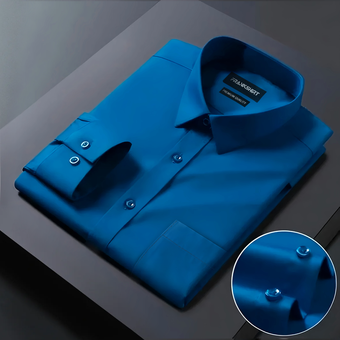 Premium Satin Solid Shirt for Man (Royal Blue)