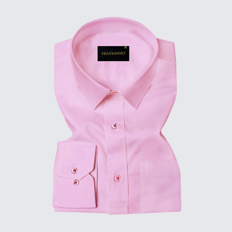 Pack of 2 Premium Cotton Shirt for Man (Black Check and Light Pink)