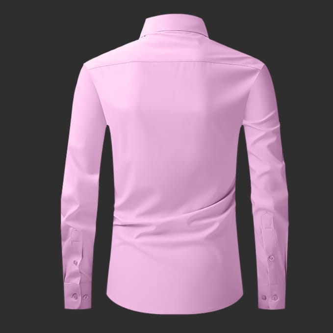Premium Satin Solid Shirt for Man (Light Pink)