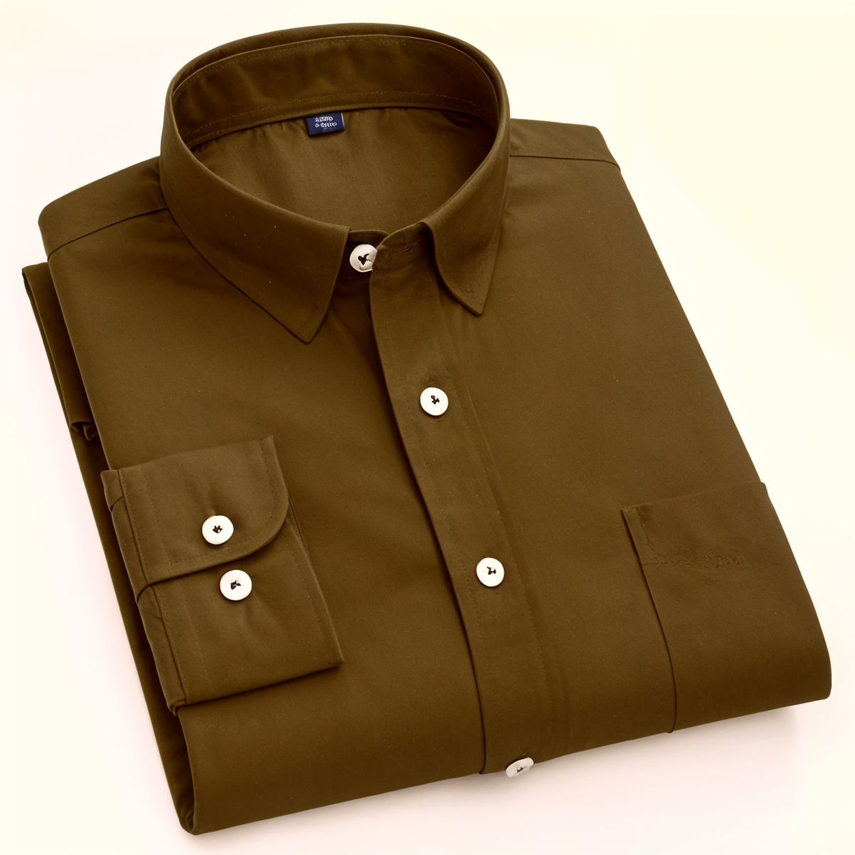 Frankshop Classic Cotton Blend Mehandi Shirt