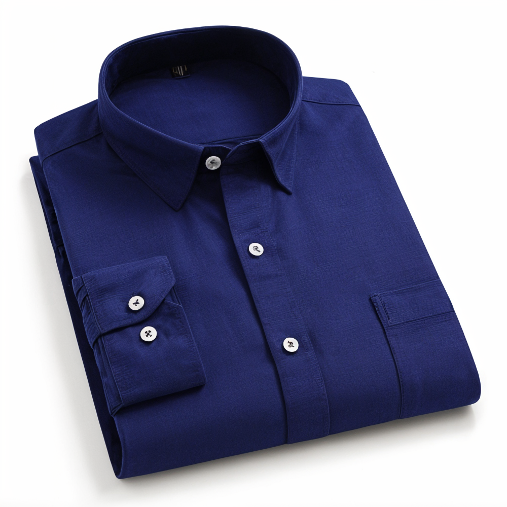 Frankshop Classic Cotton Blend Navy Blue Colour Shirt