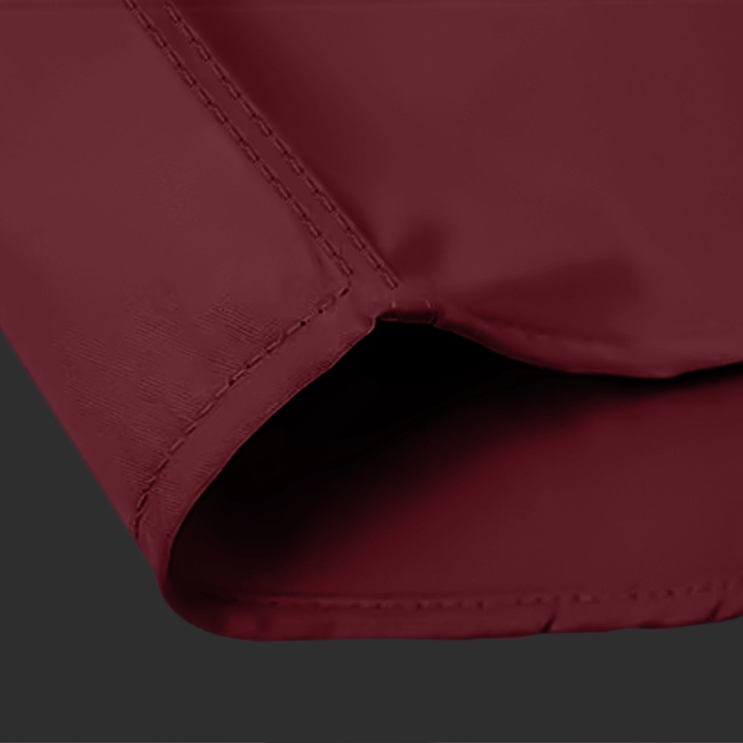 Premium Satin Solid Shirt with Black Stripe for Man (Maroon)
