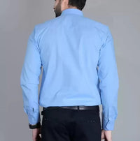 Frankshop Classic Cotton Blend Light Blue Shirt