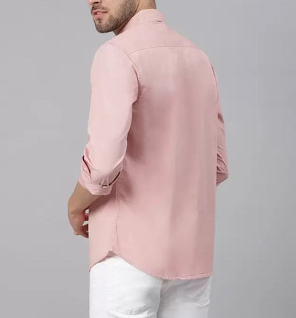 Special Offer Frankshop Cotton Pink Color Shirts For Man
