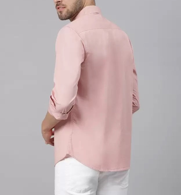 Special Offer Frankshop Cotton Pink Color Shirts For Man