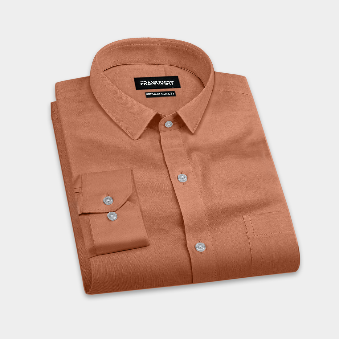 Brown Linen Shirt for Man