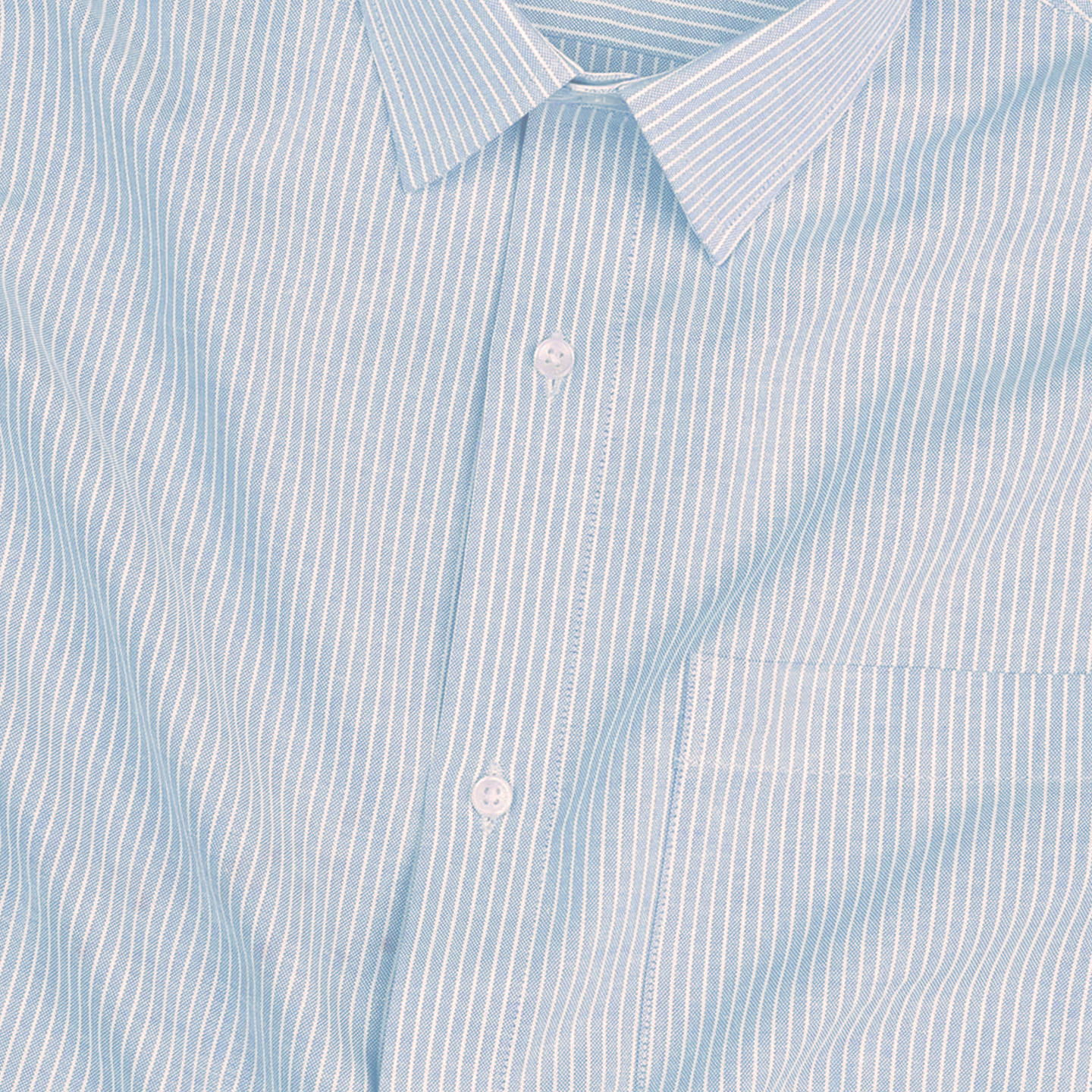 Silver Small Strip Down Button Oxford Cotton Shirt