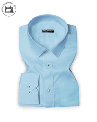 Pack of 2 Premium Cotton Shirt for Man (Black Check and Sky Blue)