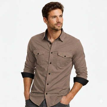 Cargo Style Khaki Shirt