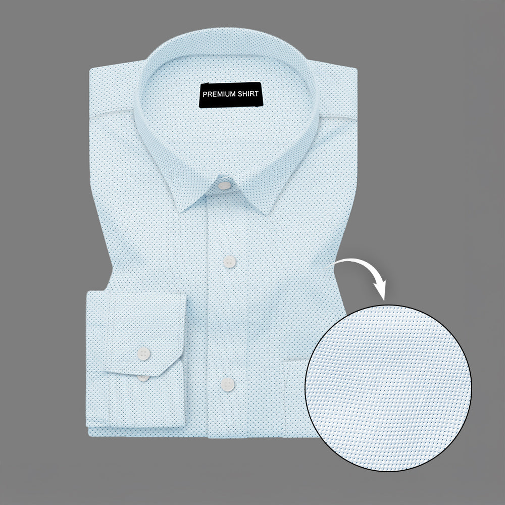 Soft Blue Party Wear Shirt for Men