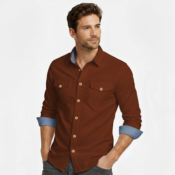 Cargo Style Brown Shirt