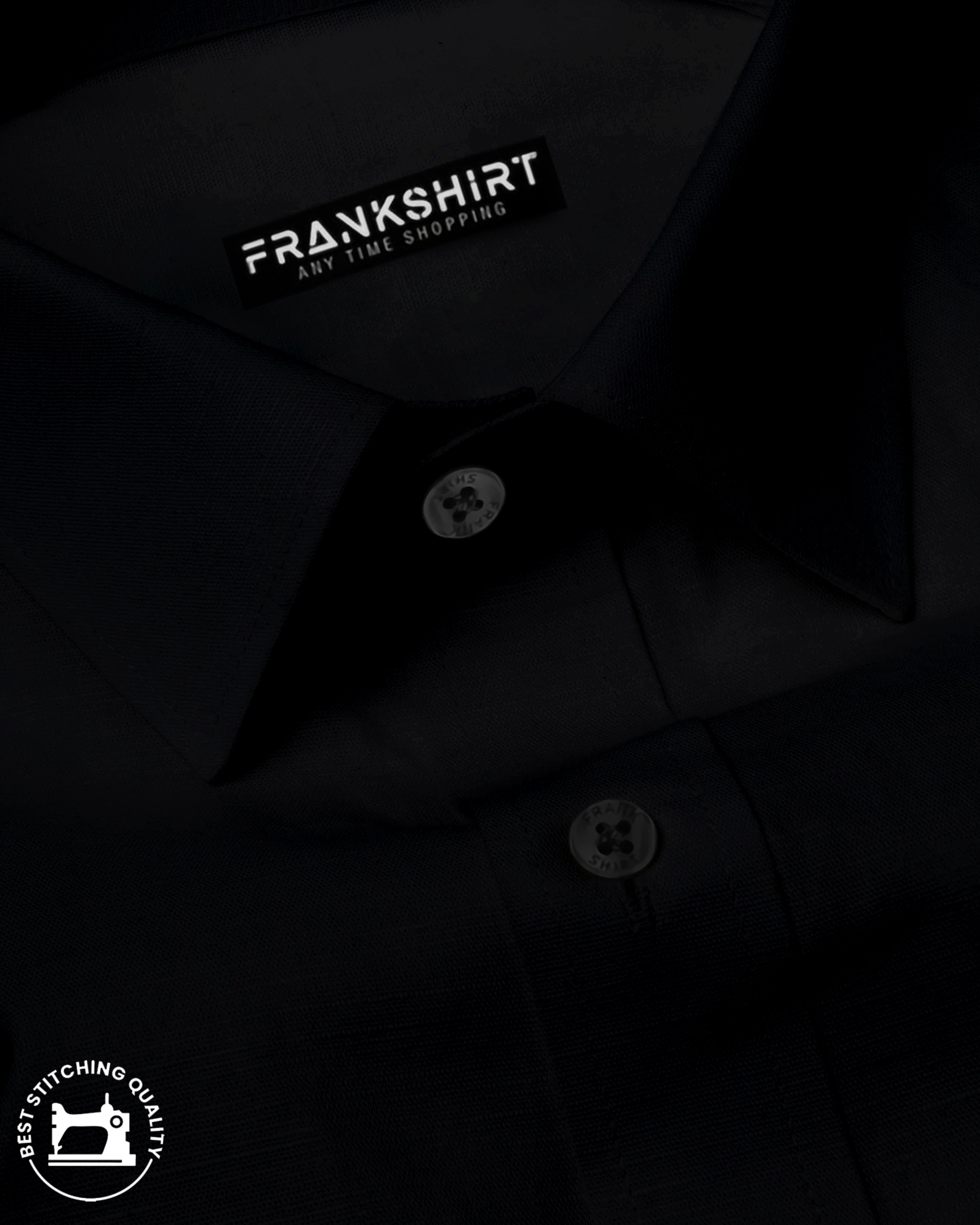 Premium Black I Formal Shirt I Regular Fit I Cotton Shirt