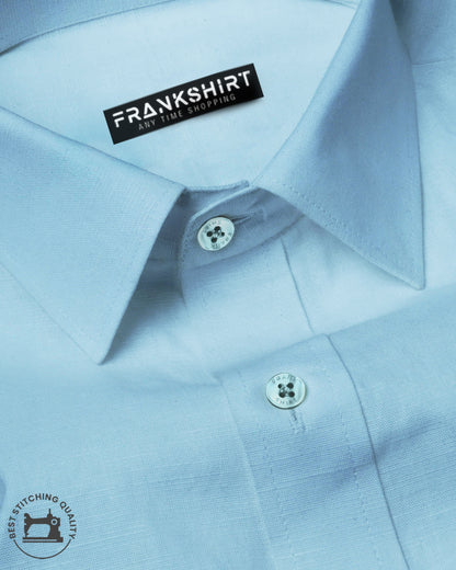Sky Blue I Formal Shirt I Regular Fit I Cotton Shirt
