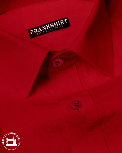 Premium Blood Red I Formal Shirt I Regular Fit I Cotton Shirt