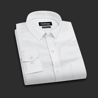 White Linen Shirt for Man