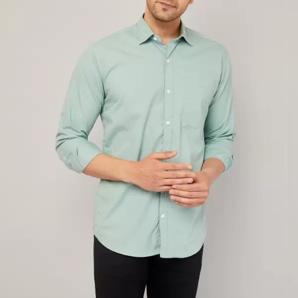Frankshop Classic Cotton Blend Pista Colour Shirt
