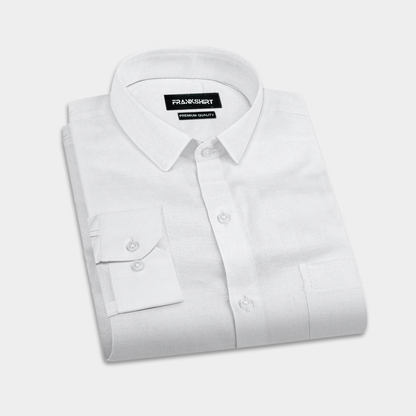White Linen Shirt for Man