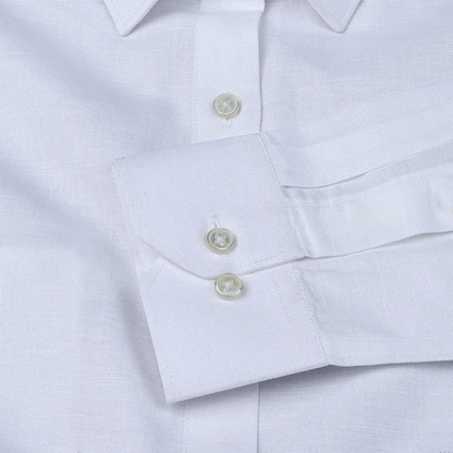 White Linen Shirt for Man