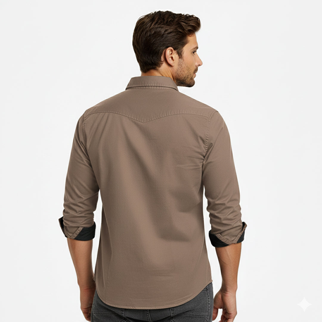 Cargo Style Khaki Shirt