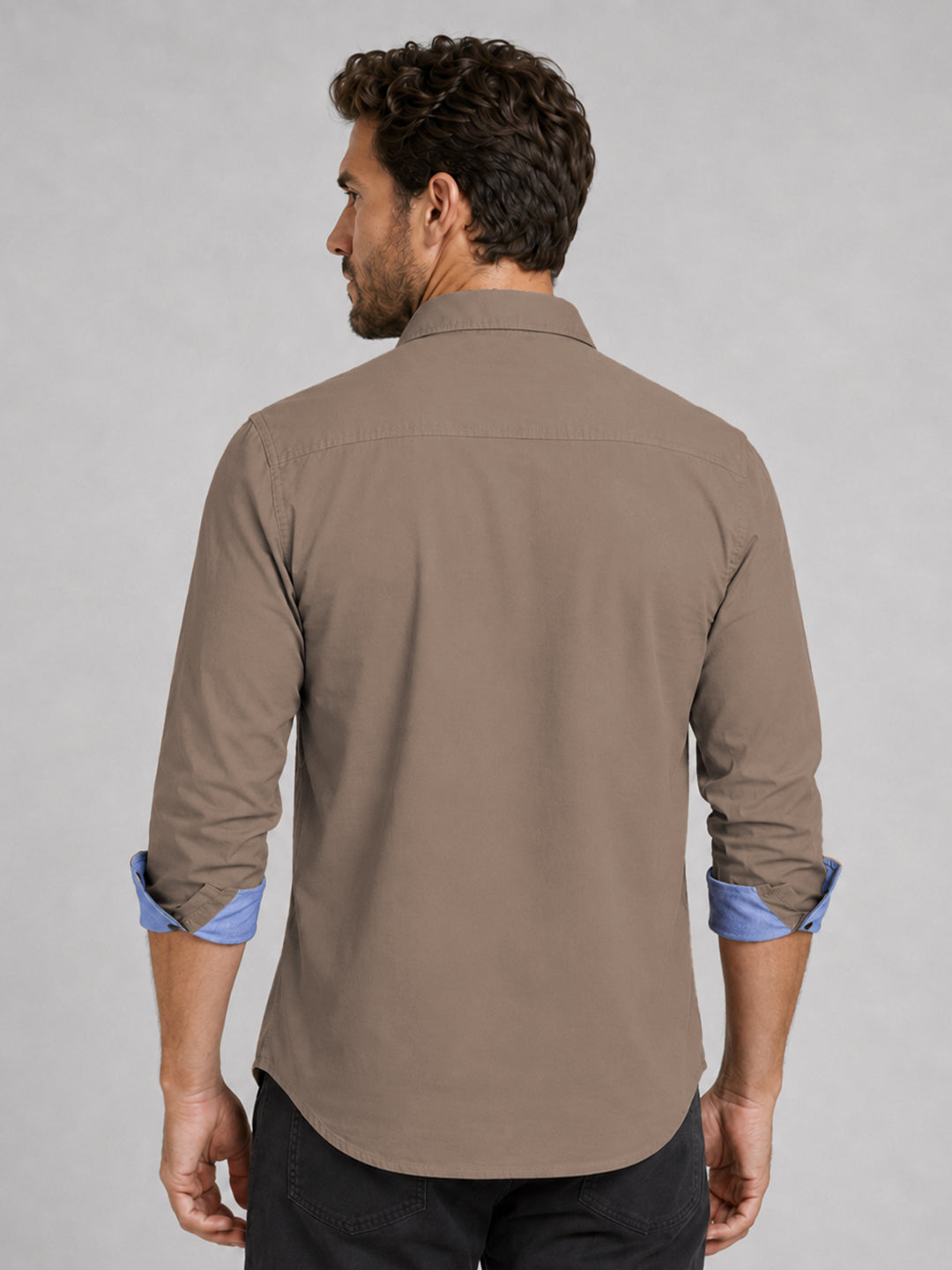 Cargo Style Khaki Shirt