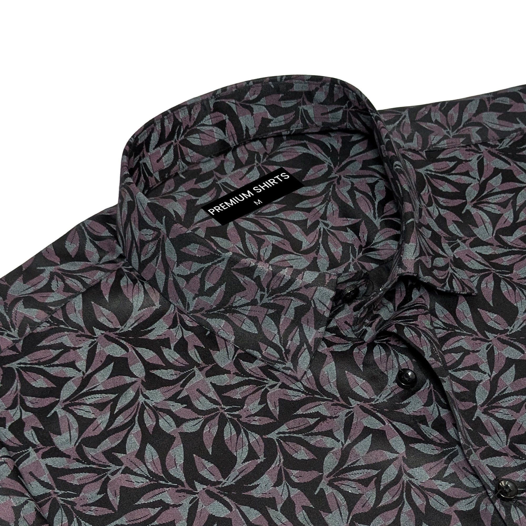 Pink Floral Print Party Wear Shirt for Men