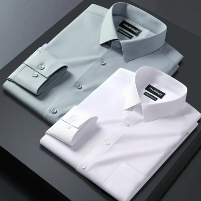 Pack of 2 Premium Satin Shirt for Man (Pista and White)