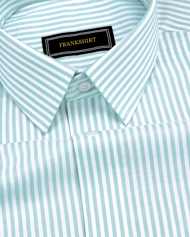 Pista Stripe Down Button Oxford Cotton Shirt (FS044)