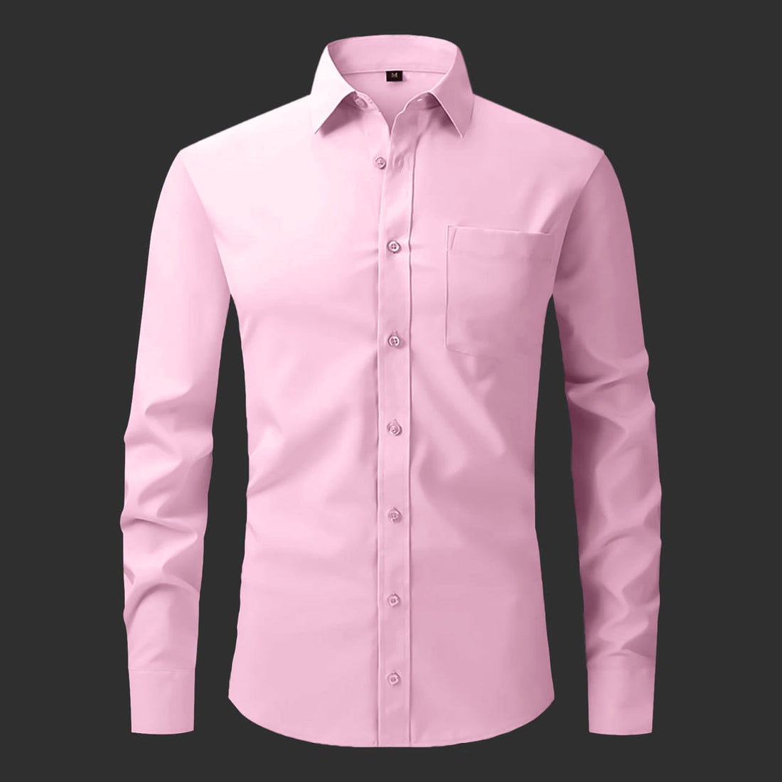 Premium Cotton Solid Shirt for Man (Light Pink)