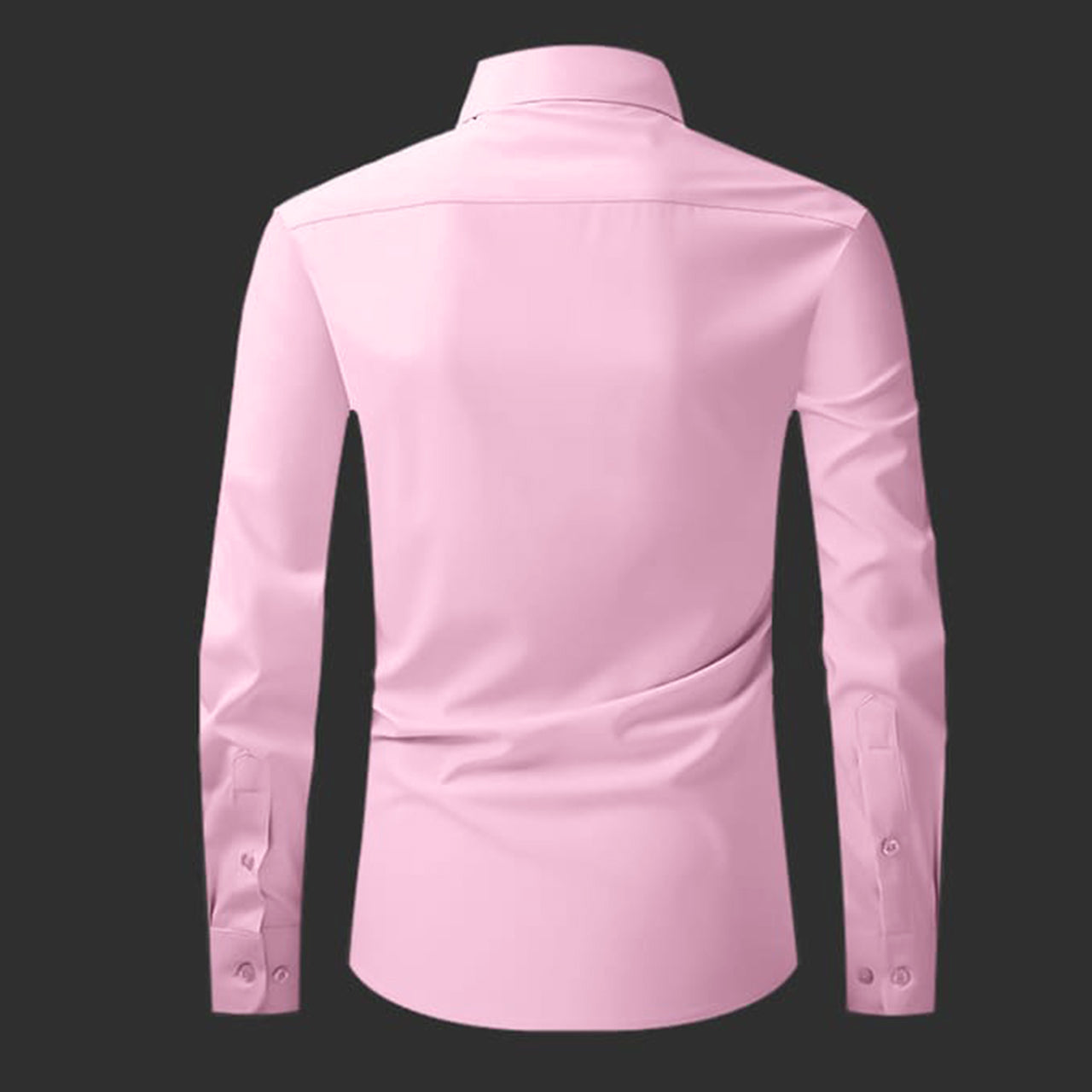 Premium Satin Solid Shirt for Man (Light Pink)