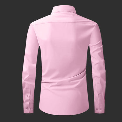 Premium Satin Solid Shirt for Man (Light Pink)