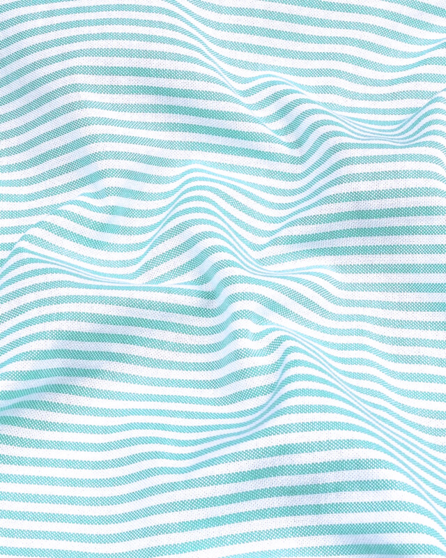 Pista Stripe Down Button Oxford Cotton Shirt