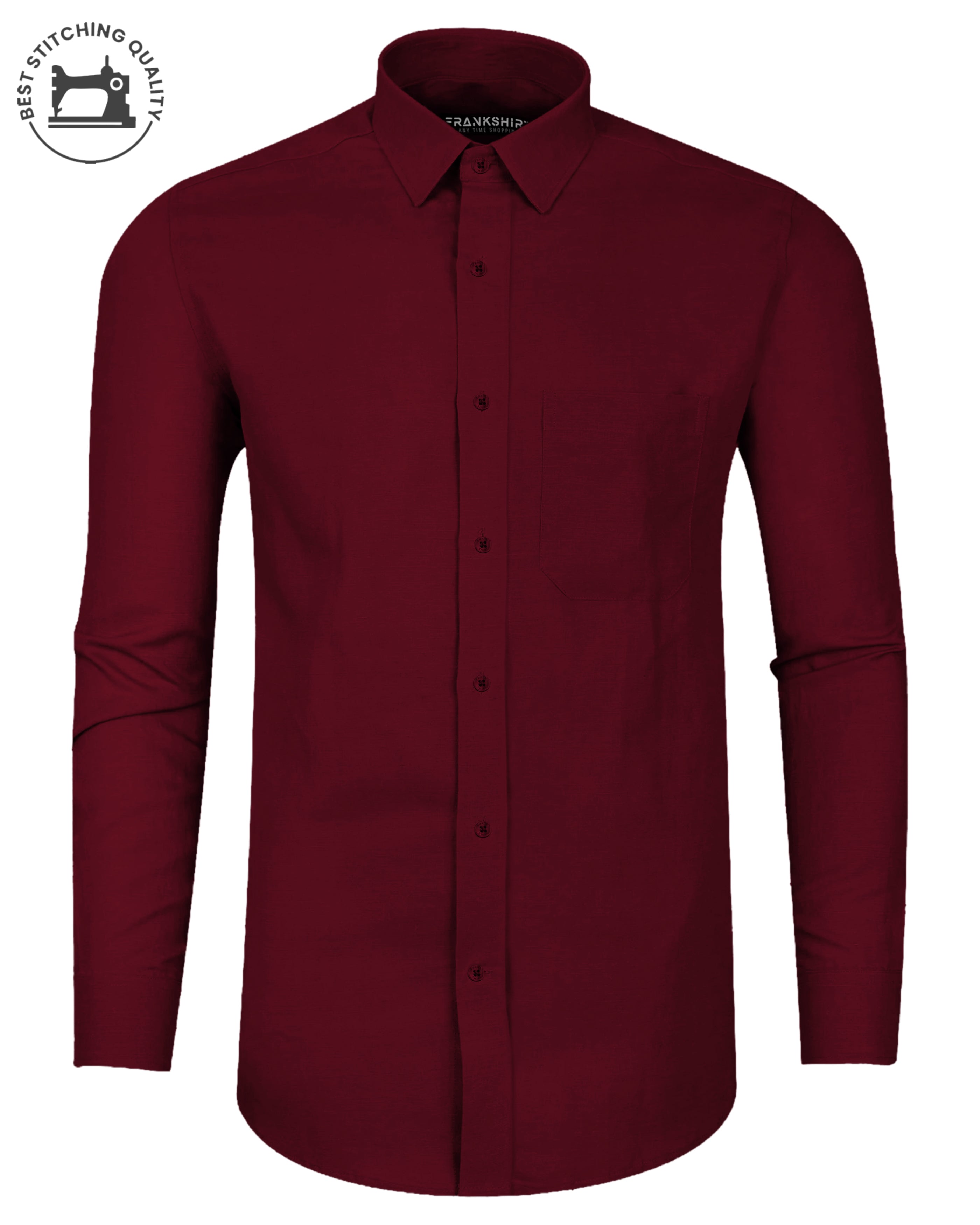 Premium Maroon  I Formal Shirt I Regular Fit I Cotton Shirt