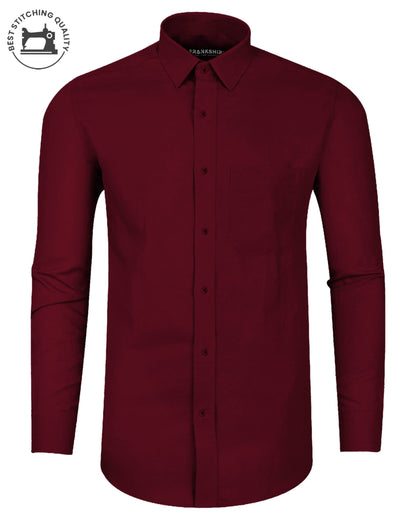 Premium Maroon  I Formal Shirt I Regular Fit I Cotton Shirt
