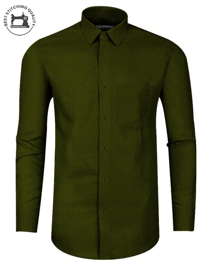Premium Bottle Green I Formal Shirt I Regular Fit I Cotton Shirt