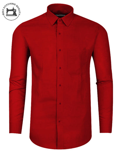 Premium Blood Red I Formal Shirt I Regular Fit I Cotton Shirt