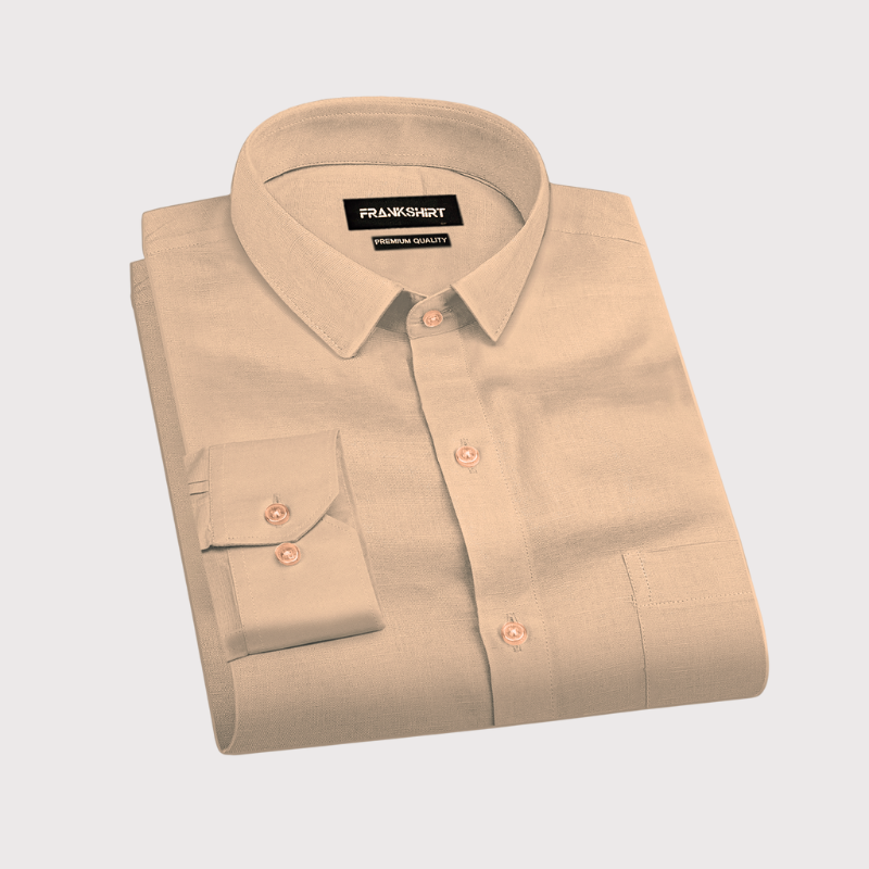 Skin Solid Linen Shirt for Man