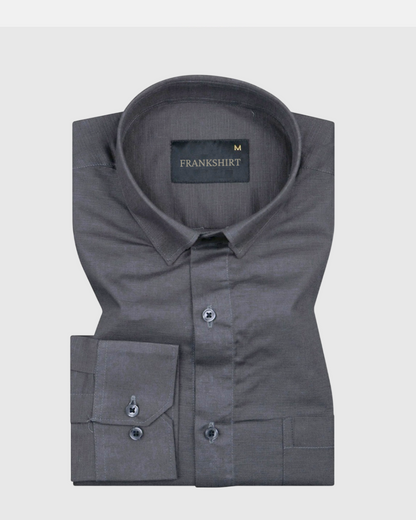 New Linen Shirt for Man (Dark Grey)