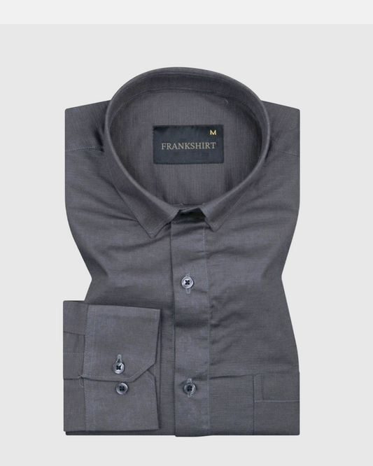 New Linen Shirt for Man (Dark Grey)