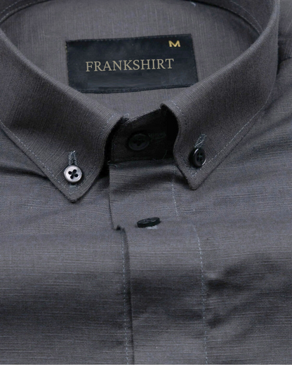 New Linen Shirt for Man (Dark Grey)