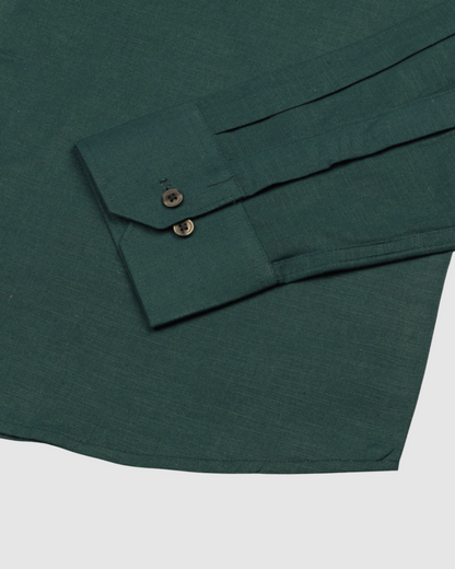 New Linen Shirt for Man (Bottle Green)