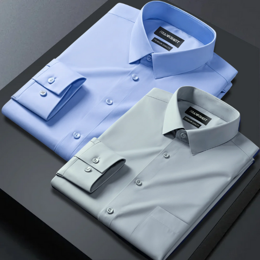 Pack of 2 Premium Satin Shirt for Man (Sky Blue and Pista)