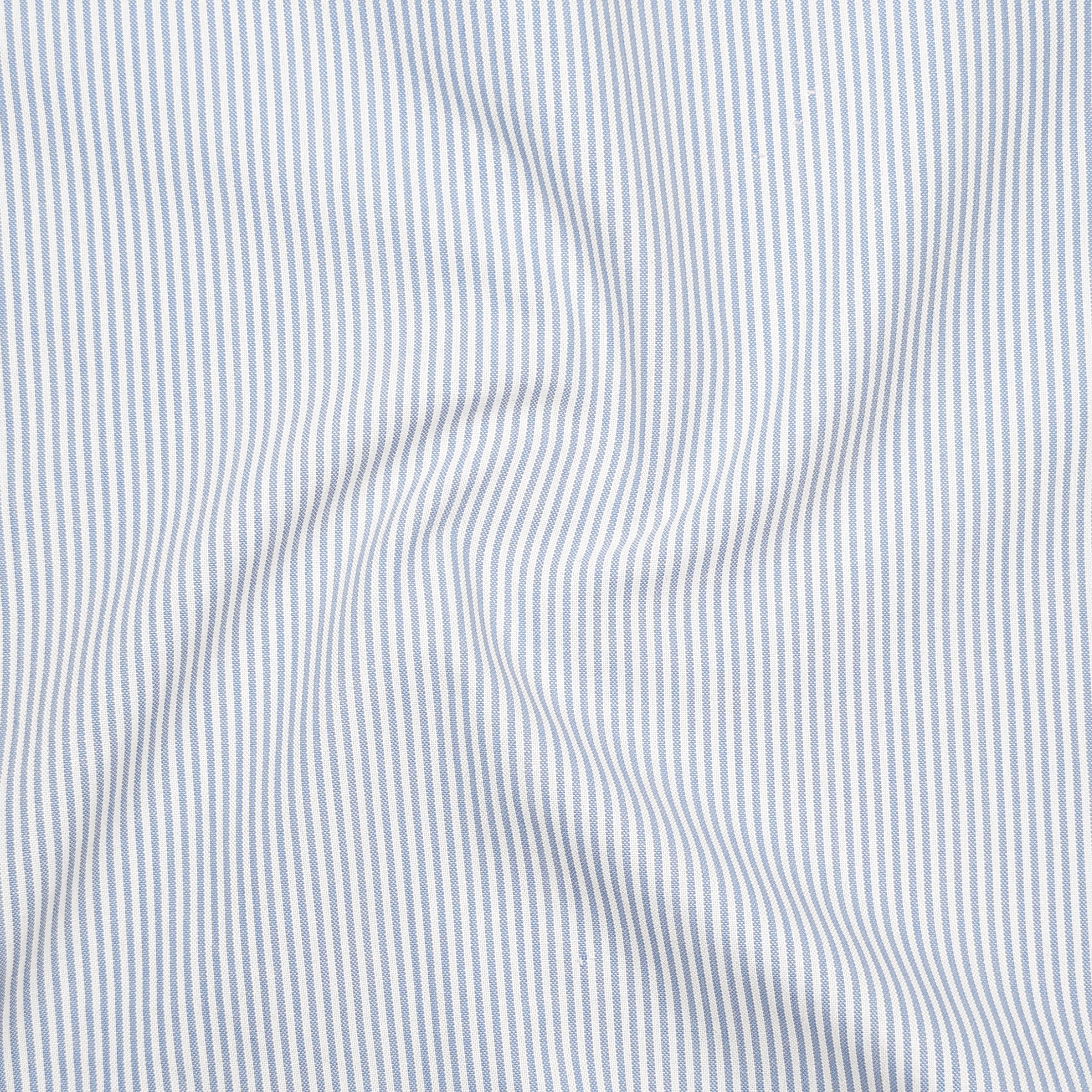 Bold Blue Pinstripe Oxford Shirt For Men