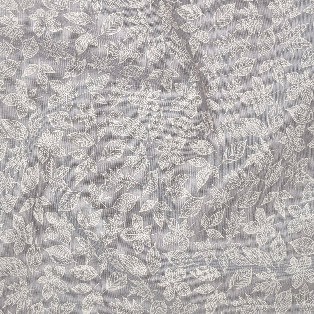 Frosted Lavender Abstract Linen Shirt For Men